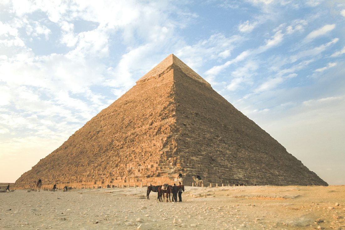 Pirámides de Guiza, en Egipto