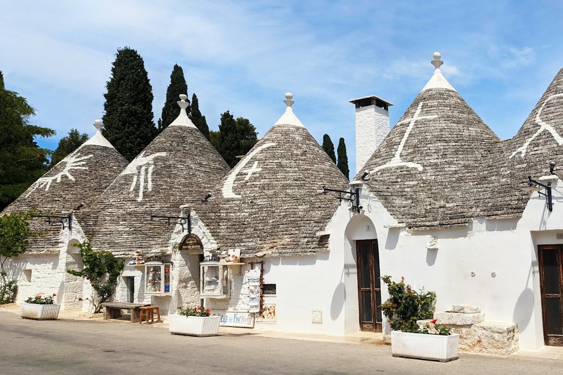 Trulli de Alberobello, en Puglia