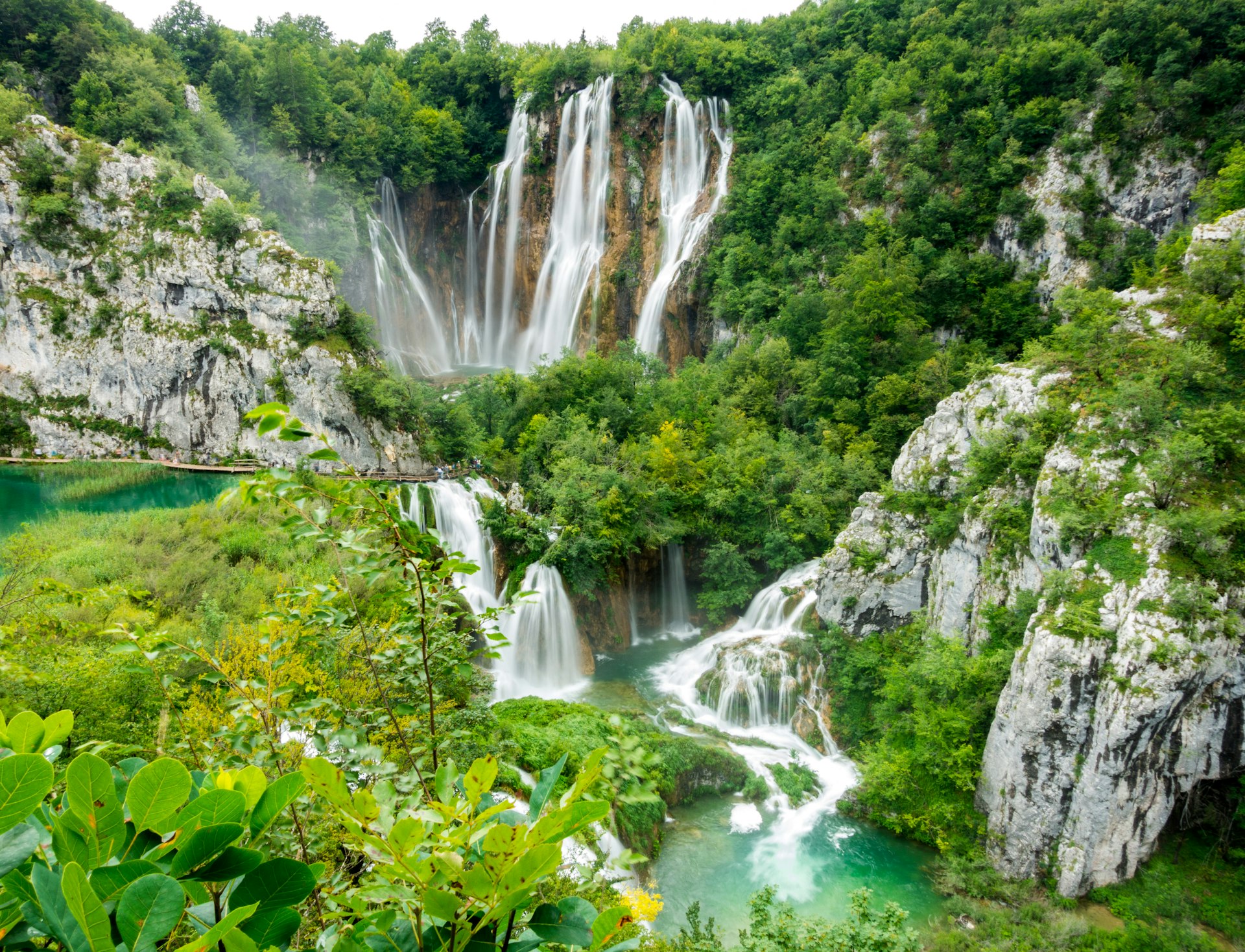 Cascadas de los lagos de Plitvice, en Croacia