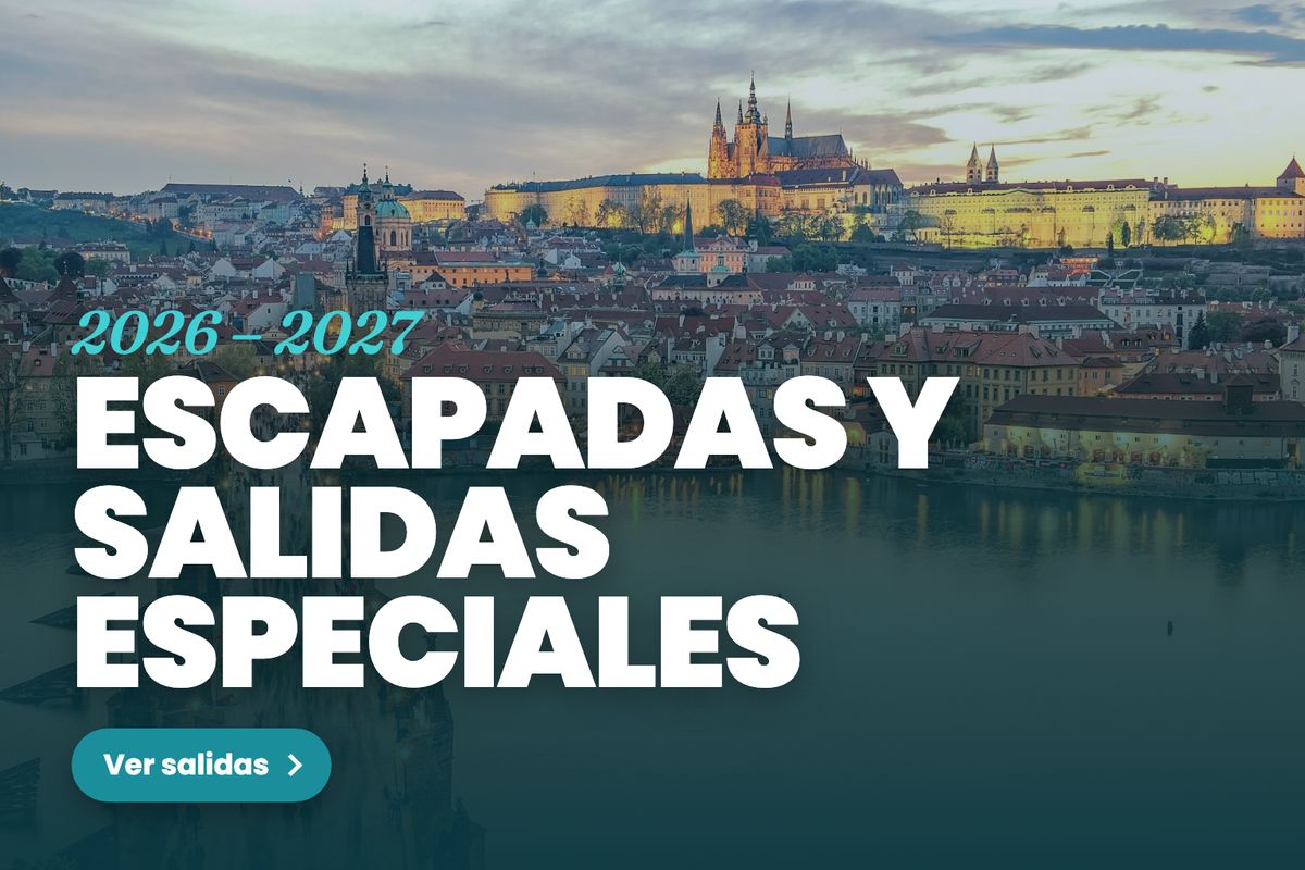 Escapadas y salidas especiales 2026-2027, con Praga al atardecer