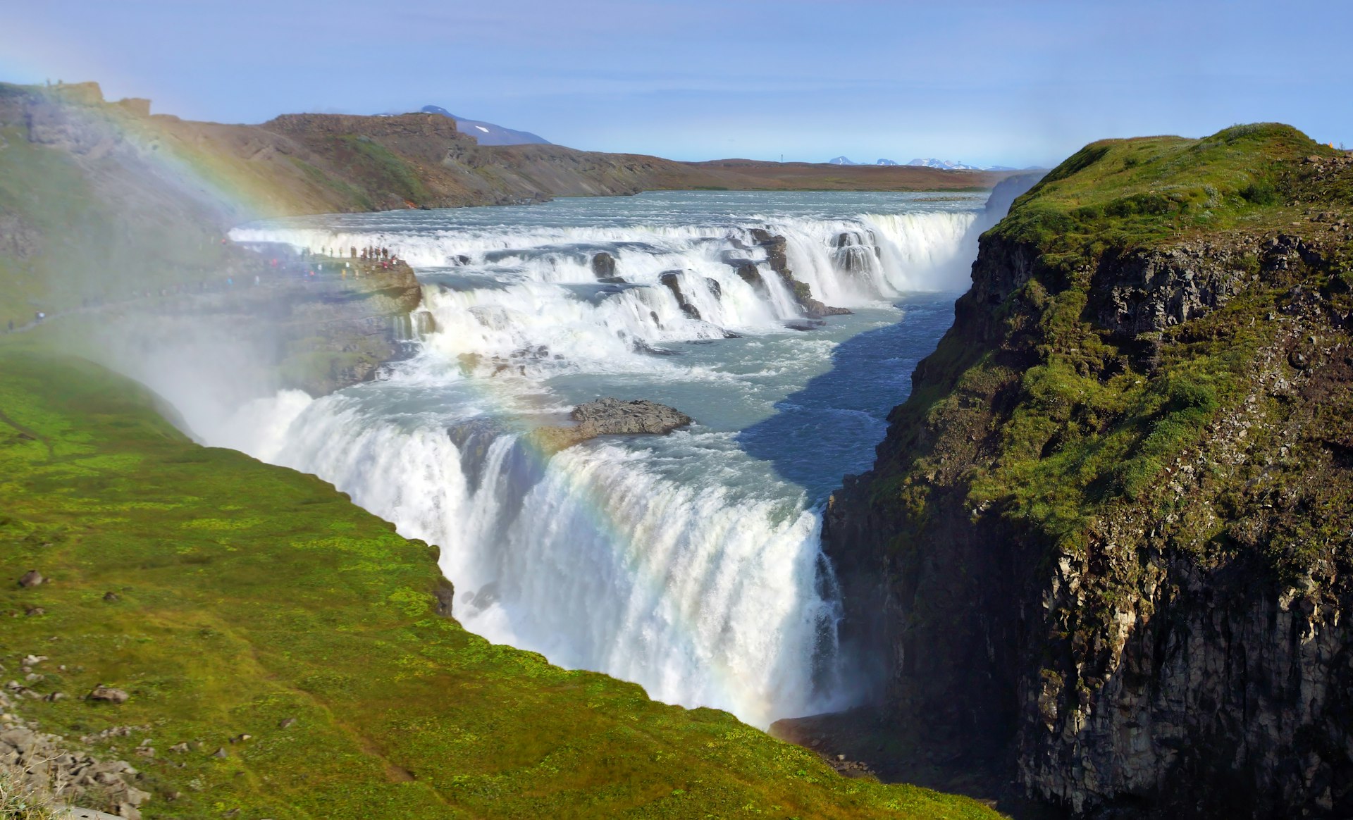 Cascada de Gullfoss, en el Círculo de Oro de Islandia