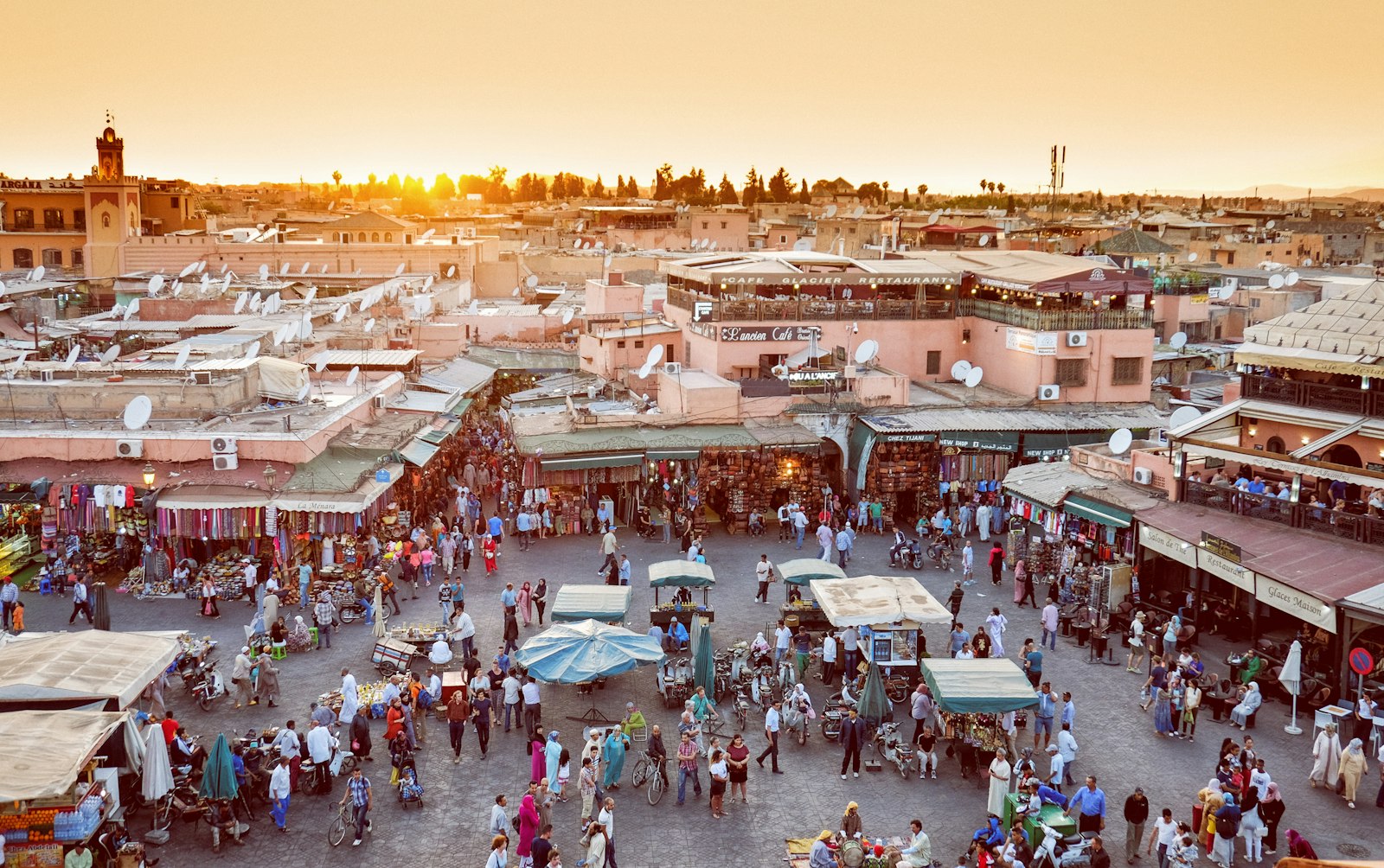 Plaza de Jemaa el-Fna, en Marrakech